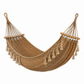 Hamac en jute avec franges 200x150 cm marron