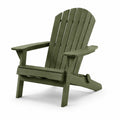 Chaise Adirondack en bois vert pour extérieur